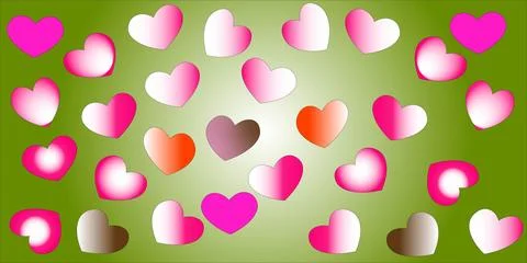 Hart background Stock Illustration