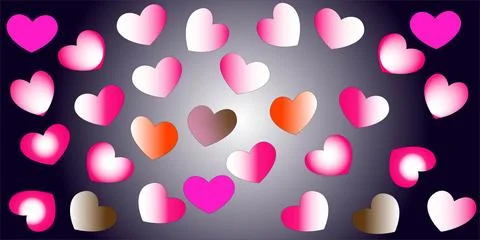 Hart backround Stock Illustration