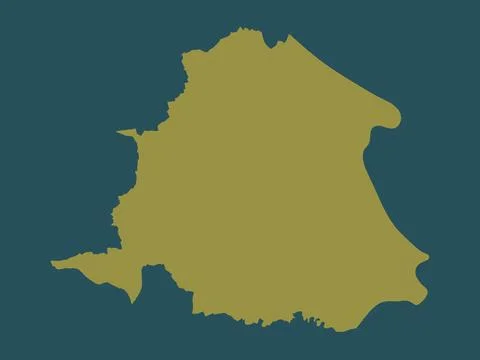 Hartlepool, England - Great Britain. Solid color shape Stock Illustration