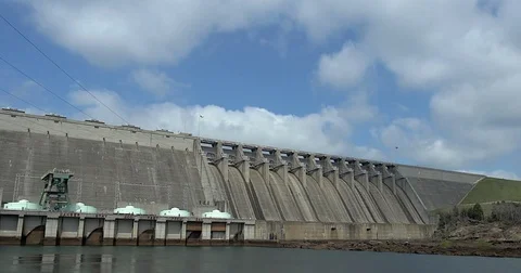 Hartwell Dam Time Lapse Stock Footage 74110047