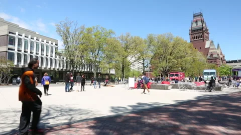 HARVARD FOOT TRAFFIC Stock Footage 178510968
