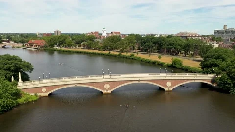 Harvard John Weeks Footbridge 7 Stock-Footage 205003289