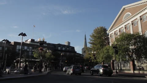 Harvard Square Cambridge 2012 Stock Footage 168492739