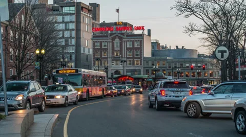 Harvard Square Time Lapse Stock Footage 37714466