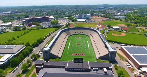 Harvard Stadium was built in 1903 in Allston, Boston, Massachusetts MA, USA. Stock Footage 160091670