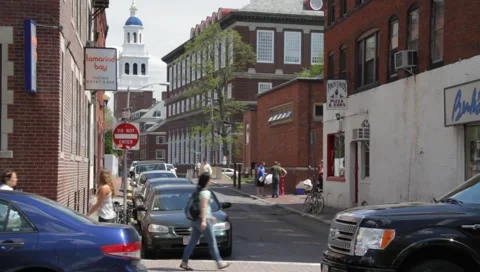Harvard Street Stock Footage 5296804