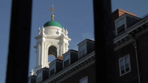 Harvard University Steeple Stock Footage 168492738