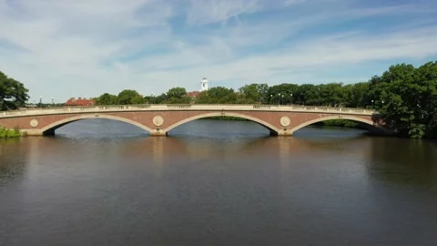 Harvard_John_Weeks_Footbridge_3 Stock-Footage 205001865