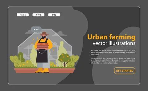 Harvest Day Delight. Flat vector illustration. Stock Illustration