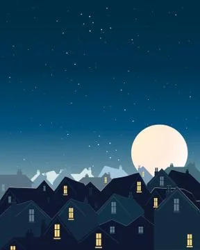 Harvest moon Stock Illustration