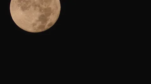 Harvest Moon Setting Stock Footage 67593371