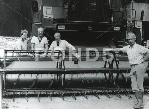 Harvest time, UK, 1980s Stock Photos
