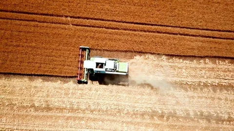Harvester collects Stock Footage 111473291