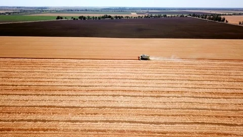 Harvester collects Stock Footage 111473438