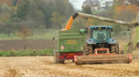 Harvester Stock Footage 12518205