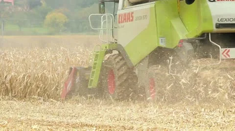 Harvester Stock Footage 12518230