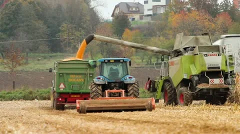 Harvester Stock Footage 12518284