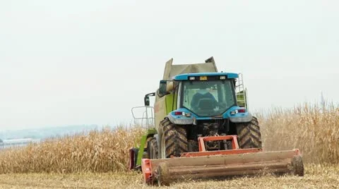 Harvester Stock Footage 12518301