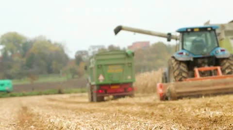 Harvester Stock Footage 12518323