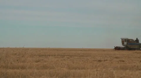 Harvester Stock Footage 32215917