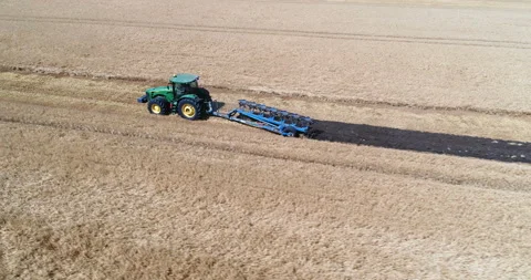Harvesting by combines 38 Stock Footage 106119997