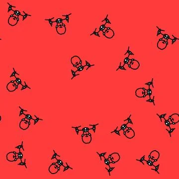 Harvesting drone robot harvests vector seamless pattern 스톡 일러스트