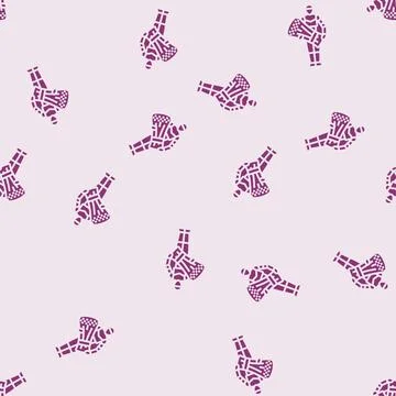 Harvesting robot glyph seamless pattern Illustrazione stock