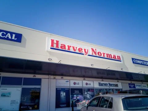 Harvey Norman electronics store at Botany Town Centre Stock Photos