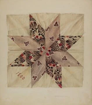 Harvey Thoss, Patchwork Quilting, 1939 Patchwork Quilting Copyright: xpiem... Fotos de archivo