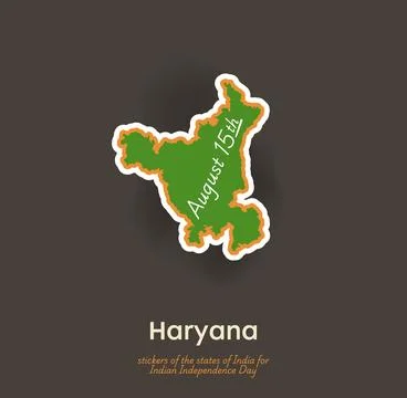 Haryana vector sticker Stock Illustration