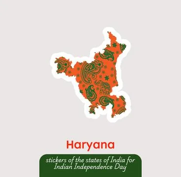 Haryana vector sticker Stock Illustration