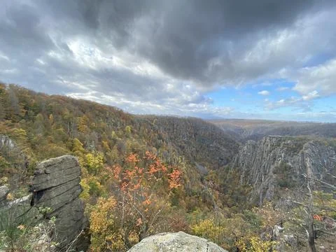 Harzer scenic view of the Mountains Stock Photos