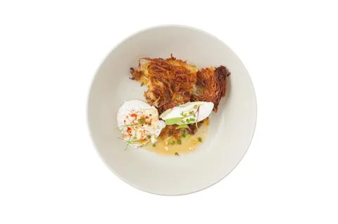 Hash brown with cheese Foto stock