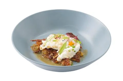 Hash brown with cheese Stock Photos