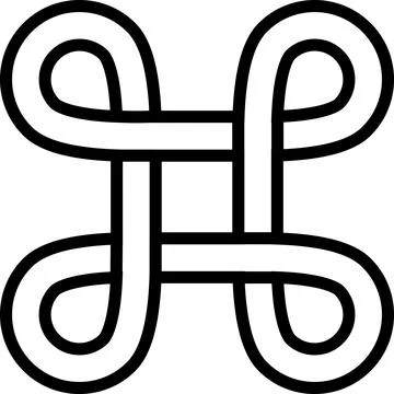 Hash Command Symbol button Stock Illustration