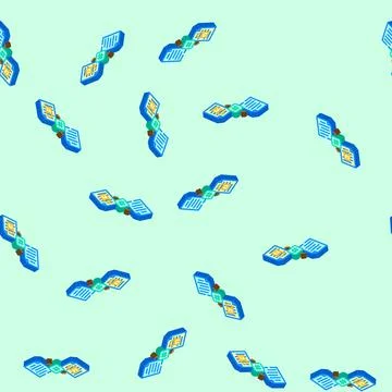 Hashing algorithm isometric icon seamless pattern Stock Illustration