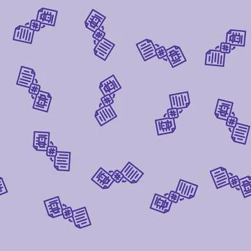 Hashing algorithm line vector seamless pattern Stock Illustration