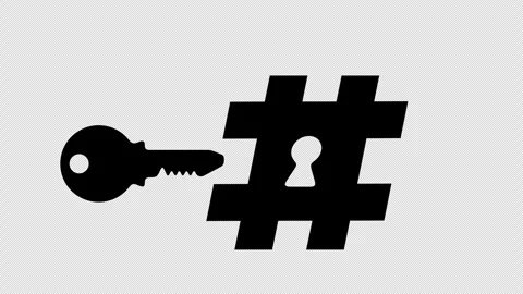 Hashing, hash function, hash sum and hash with key, graphic animation. Black Stock-Footage 300294160