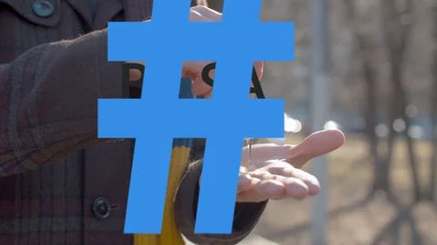 Hashtag be safe over hands applying sanitizer Stock Footage 127628811