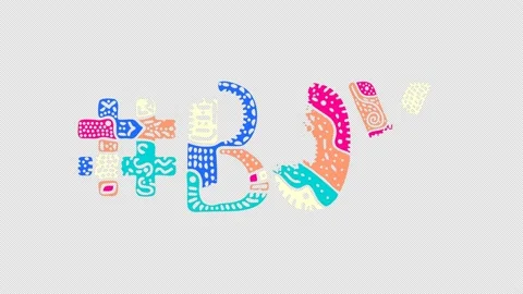 Hashtag #BOY. Animated text. Transparent Alpha channel, 4K video Stock Footage 160390342