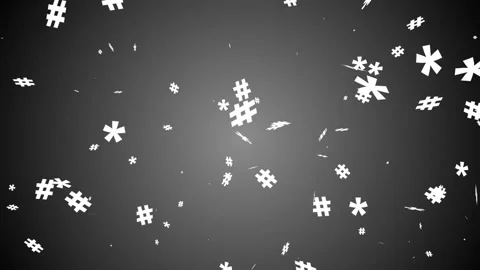 Hashtag design among creative objects Stock Footage 95841722