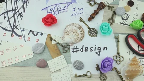 Hashtag design and creative place Stock Footage 88075995