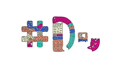 Hashtag #DJ. Animated text. Transparent Alpha channel, 4K video. Stock Footage 157649740