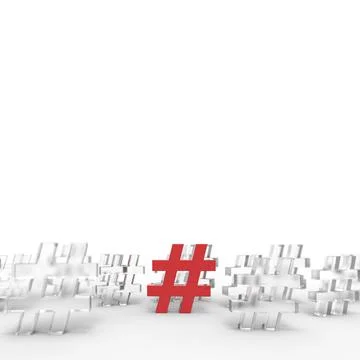 Hashtag icon background Stock Photos