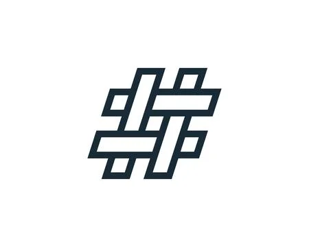 Hashtag Icon Design Template Elements イラスト素材