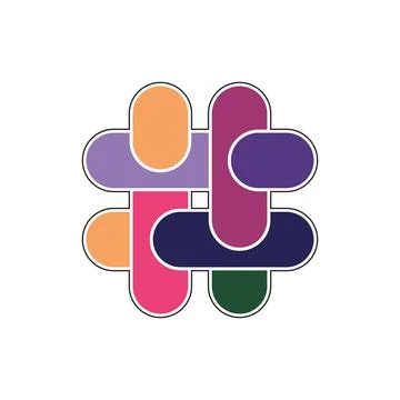 Hashtag Icon design vector Stock Illustration