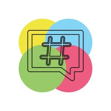 Hashtag icon. element illustration. Stock Illustration