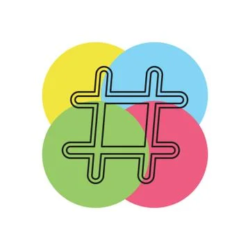 Hashtag icon. element illustration. Stock Illustration