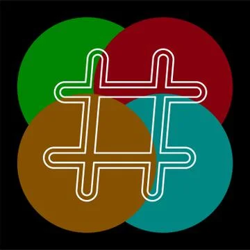 Hashtag icon. element illustration. Stock Illustration