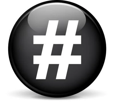 Hashtag icon Stock Illustration